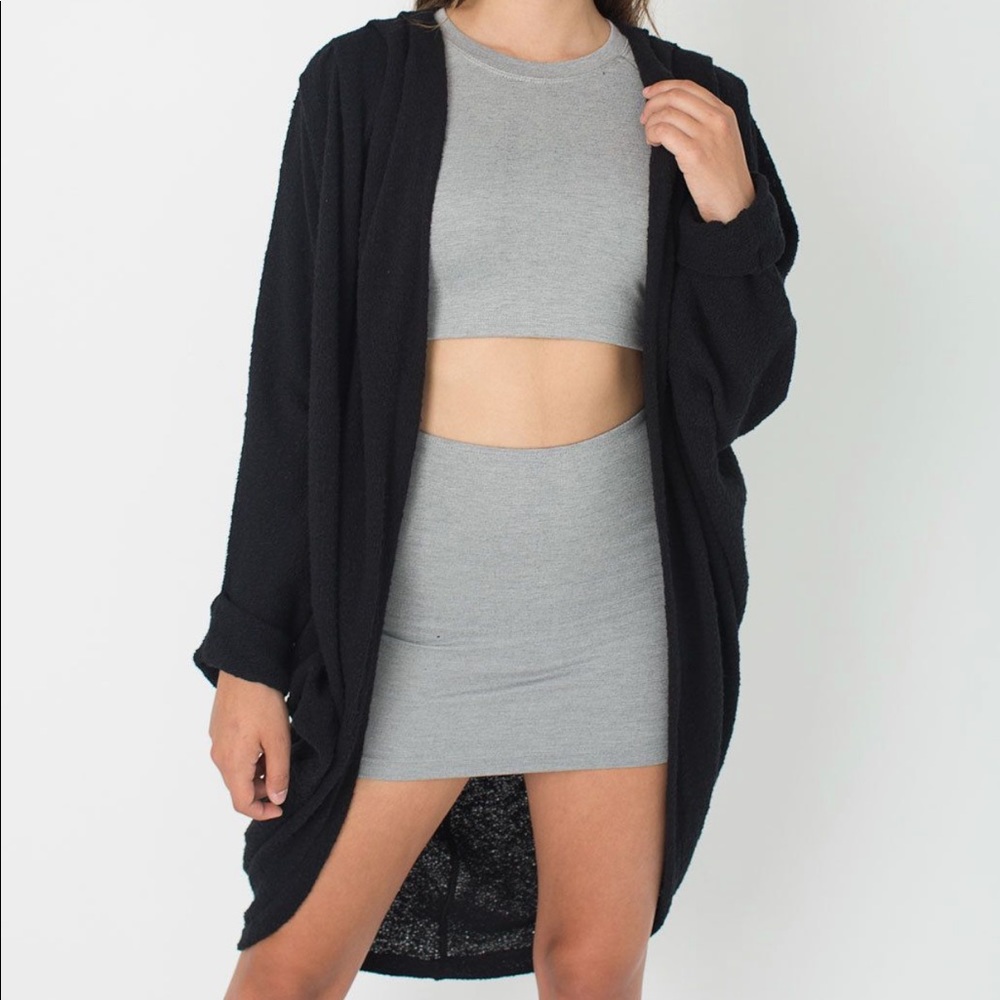 American Apparel Boucle Shawl Cardigan